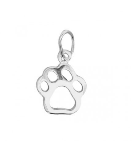 Colgante Plata Huella Perro