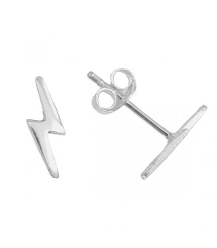 Pendiente Plata Rayo